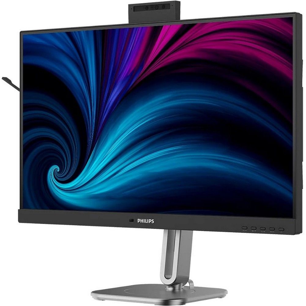 Монитор 27" PHILIPS 27B2U4601H Black IPS, 2560x1440, 120Hz, 4ms, 350сd/m, 1500:1 | HDMI(2.0), DP(1.4), Type-C(PD-100W), 4xUSB 3.2, RJ45, Cam 5Mp | HAS, Pivot, Swivel, InPSU, Speakers, Vesa 100, Black — изображение 2