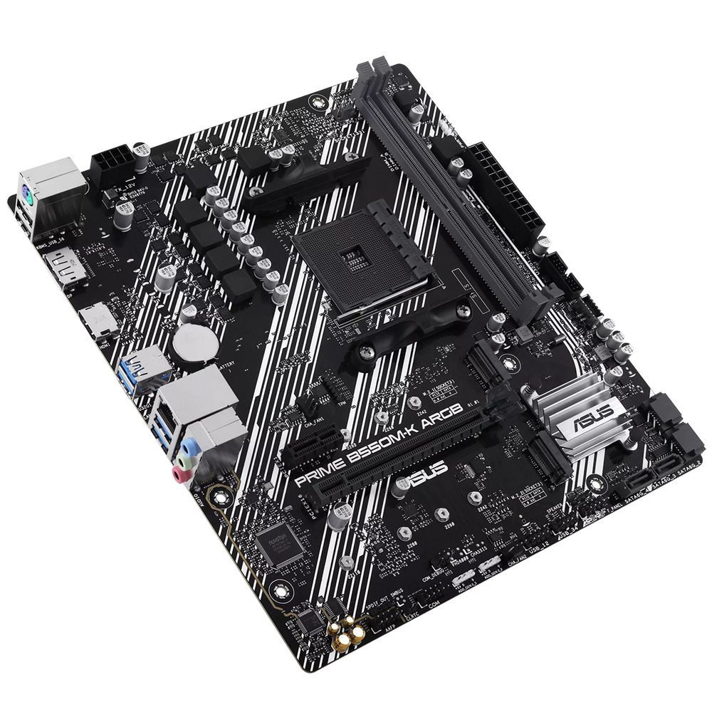 Материнская плата ASUS PRIME B550M-K ARGB AM4 mATX 2xDDR4 PCIEx16 PICEx1 2xM.2 DP HDMI GLAN — изображение 5