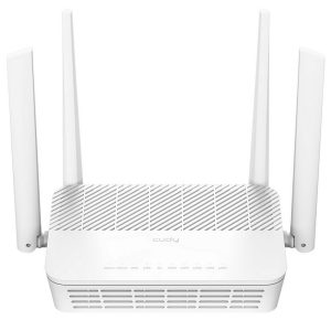 Маршрутизатор CUDY AX3000 Gigabit Wi-Fi 6 Mesh Router Dual Band, Chipset MT7981BA+MT7976CN+MT7531AE, 802.11ax/ac/a/b/g/n, 2402Mbps at 5GHz + 574Mbps at 2.4GHz, 5 x 10/100/1000Mbps Ports, 4 x 5dBi fixed antennas, WiFi router/AP/ Repeater/WISP Mode, PPTP/L2TP/OpenVPN/WireGuard
