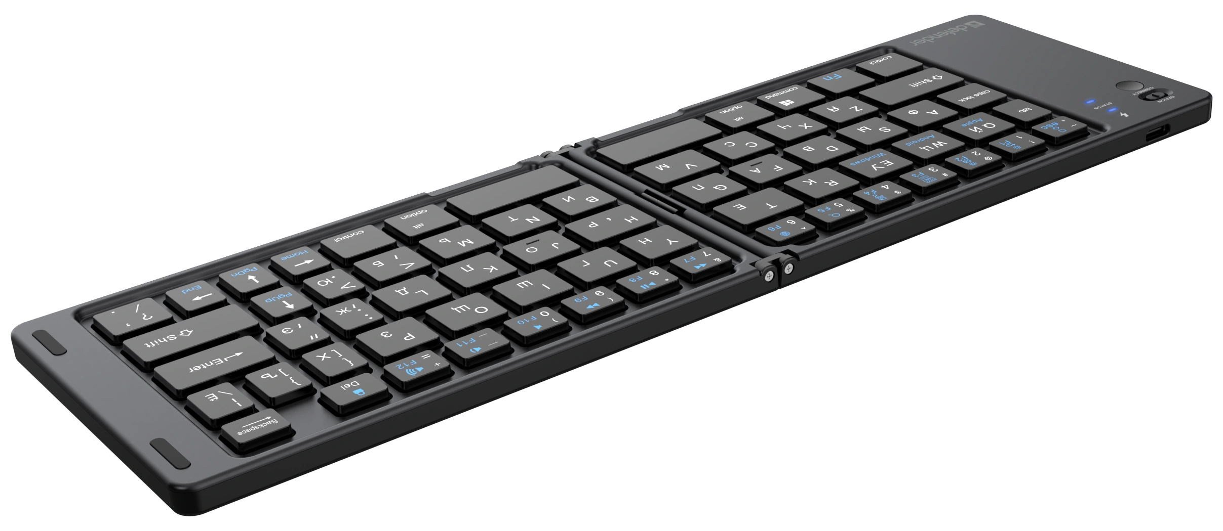 Клавиатура беспроводная Bluetooth 66кн+FN складная черн./бел.кл. Enigma SB-094 45094 DEFENDER — изображение 6