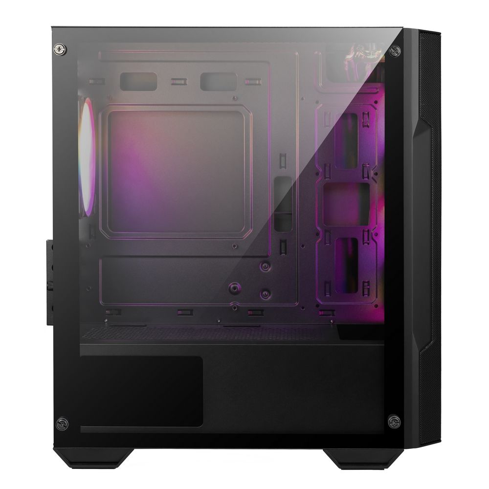 Корпус MSI MAG FORGE M100A Mini-Tower, MATX, 1xUSB 3.0, 2xUSB 2.0, 4x120mm Auto RGB Fan, Acrylic Window, Brown Box — изображение 6