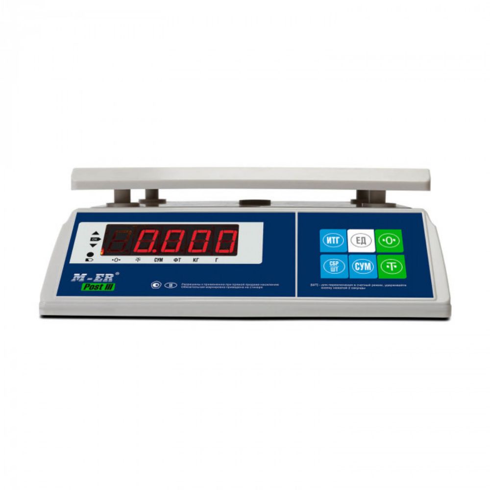 Фасовочные настольные весы MERTECH M-ER 326 AFU-6.1 "Post III" LED 6кг. (3736) — изображение 2