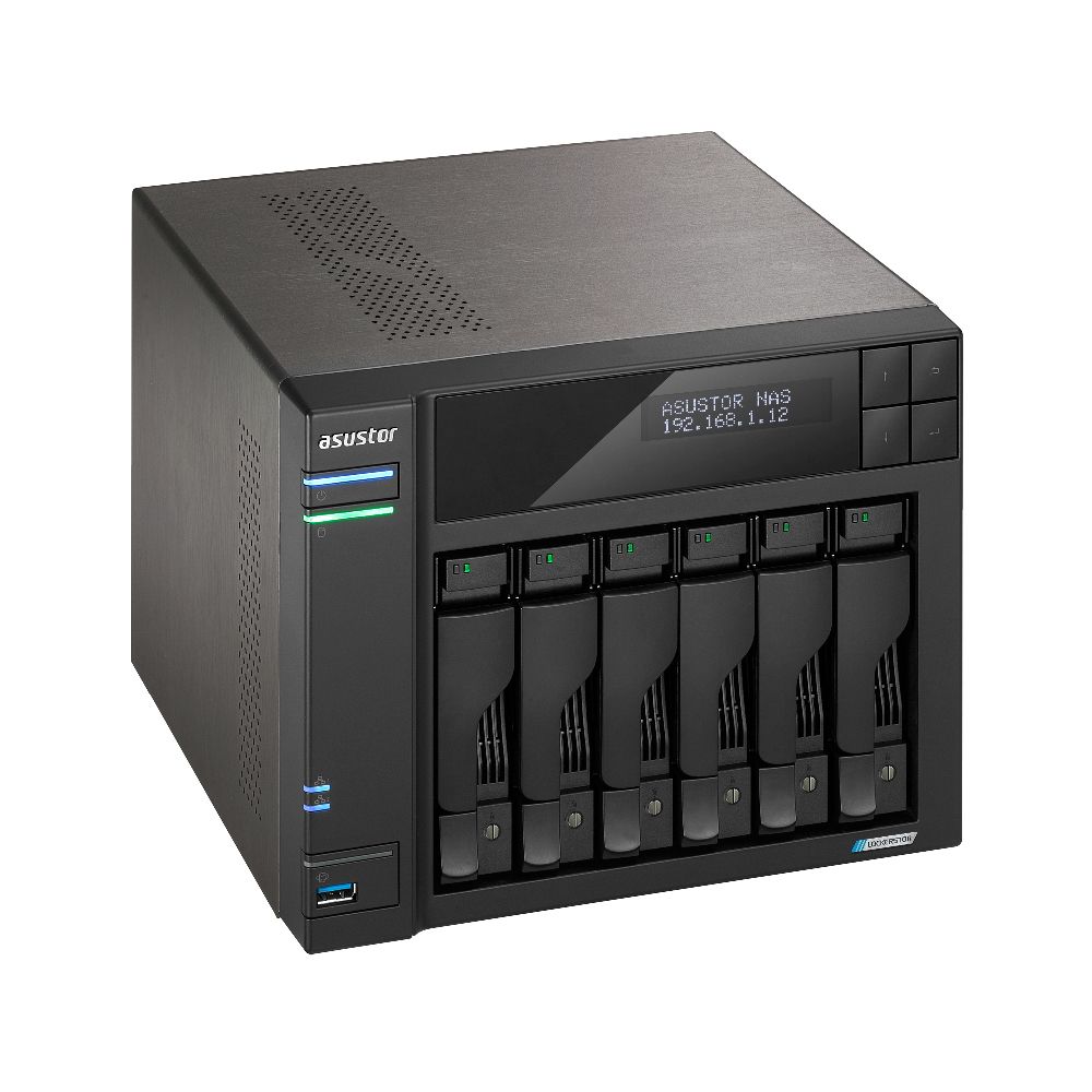 Платформа СХД ASUSTOR AS6706T 6 Bay (Max.14) 4xM.2 2x2.5GLAN 8GB (Max.16GB) DDR4 2xUSB HDMI (90IX01N1-BW3S60) — изображение 3