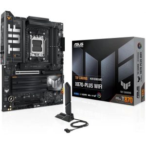 Материнская плата ASUS TUF GAMING X870-PLUS WIFI AM5 ATX 4xDDR5 2xPCIEx16 4xM.2 2xUSB-C HDMI 2.5GLAN Wi-Fi 7