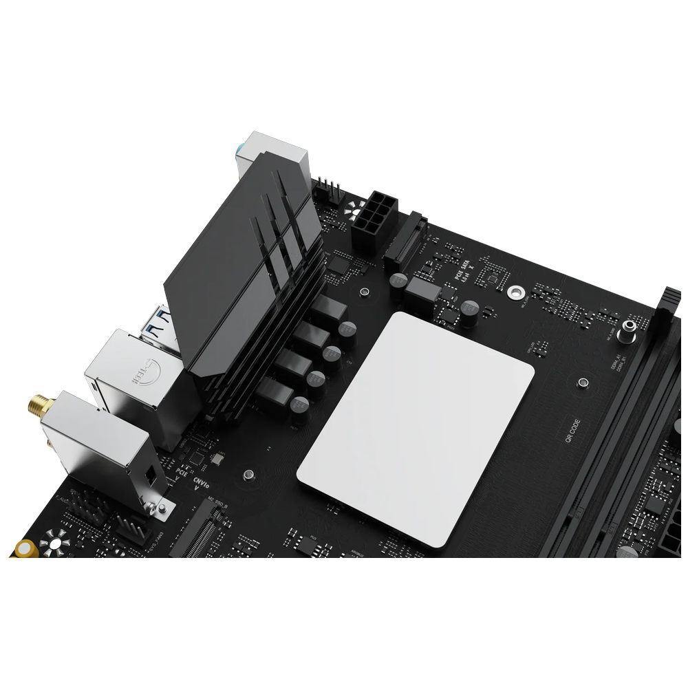 Материнская плата Maxsun MS-MoDT 205H D4 WIFI 205H, SoC, 2xDDR4, 1*PCIEx16, 1*PCIEx4, 1*PCIEx1, 4*M.2, 6*USB3.2Gen1, 6*USB2.0, 2*SATA3.0, 1G, M-ATX, OEM — изображение 4