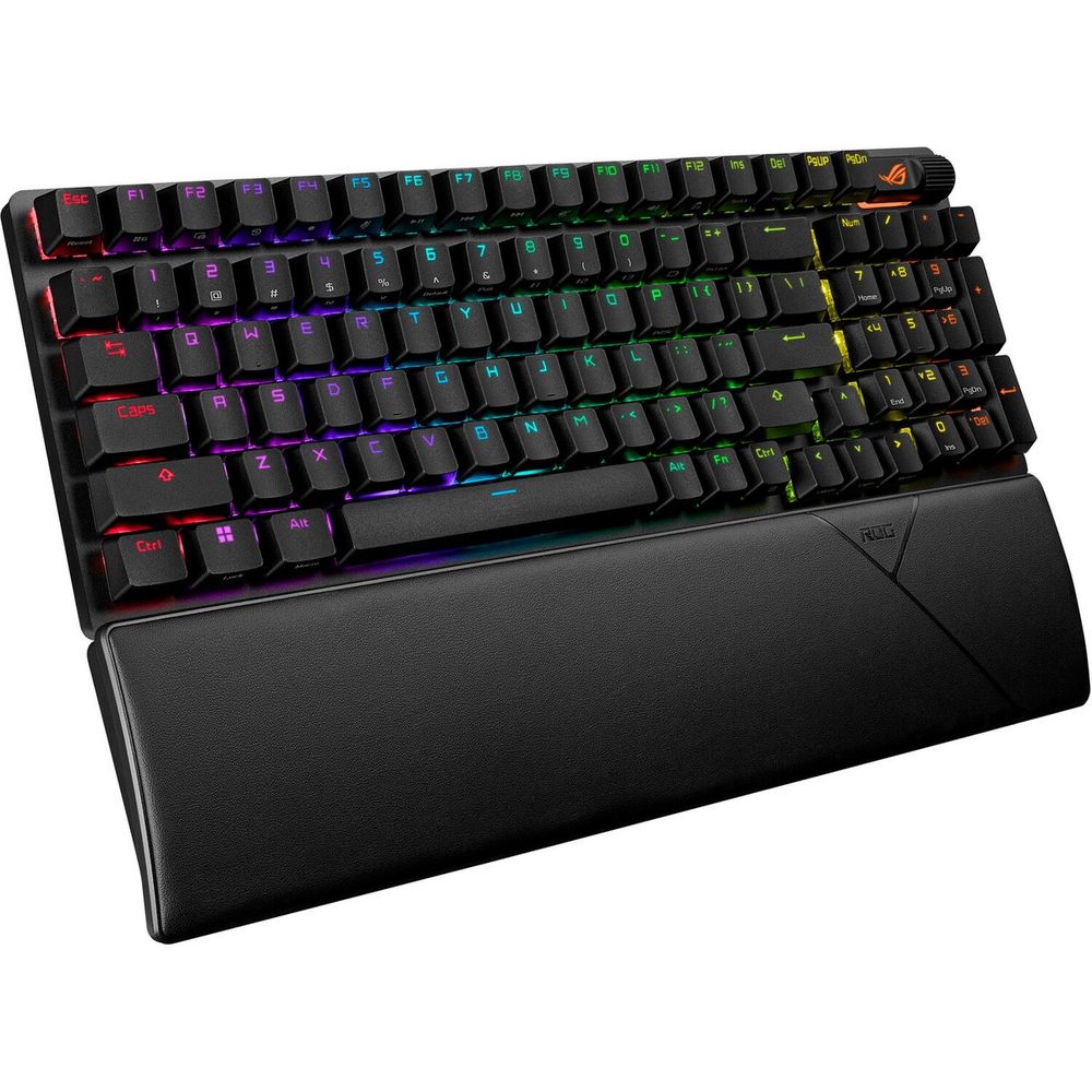 Клавиатура ASUS X901 STRIX SCOPE II 96 WL ROG NX Snow ABS 96% USB 2.4GHz BT — изображение 2