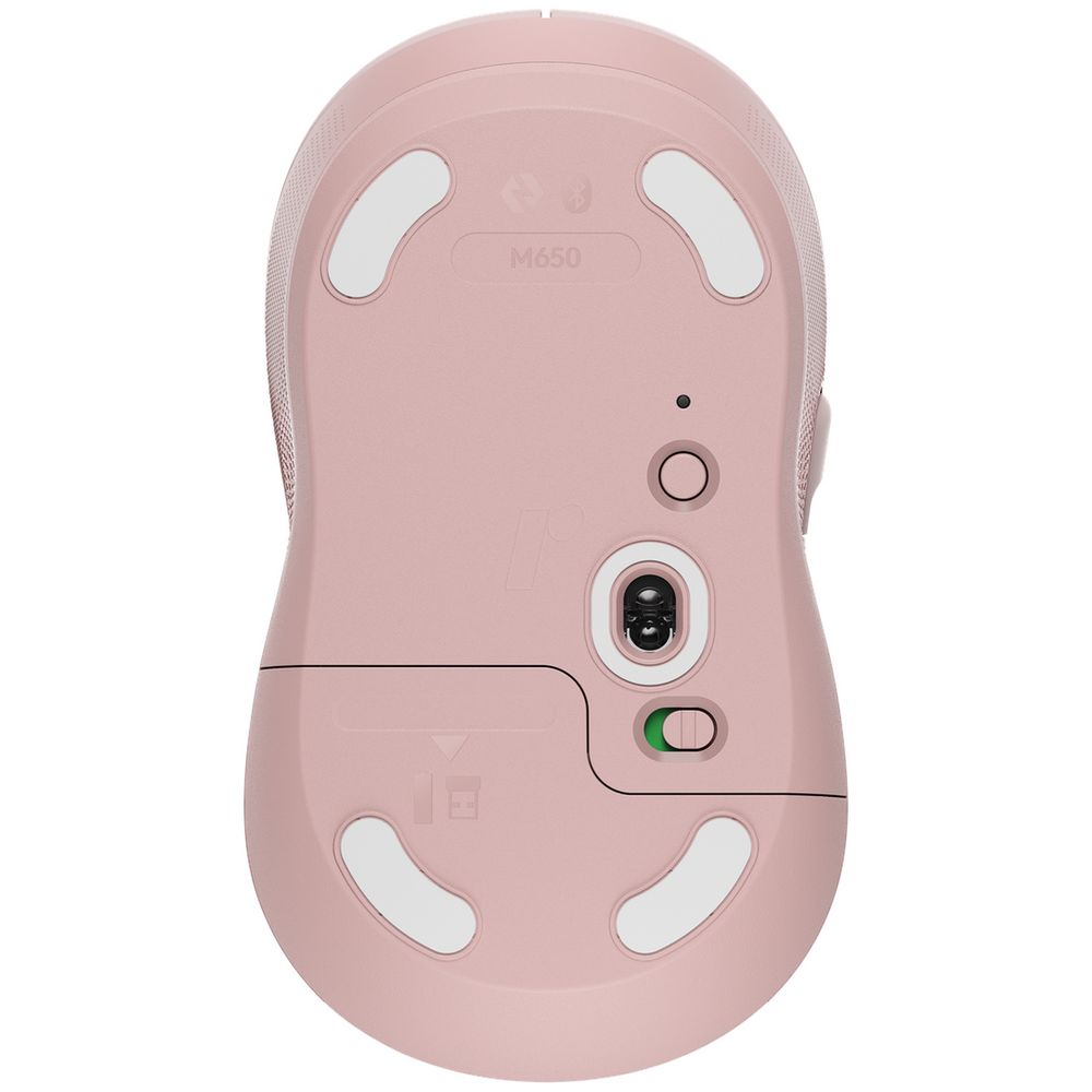 Беспроводная мышь Logitech Signature M650 Bluetooth, розовая (910-006391) — изображение 4