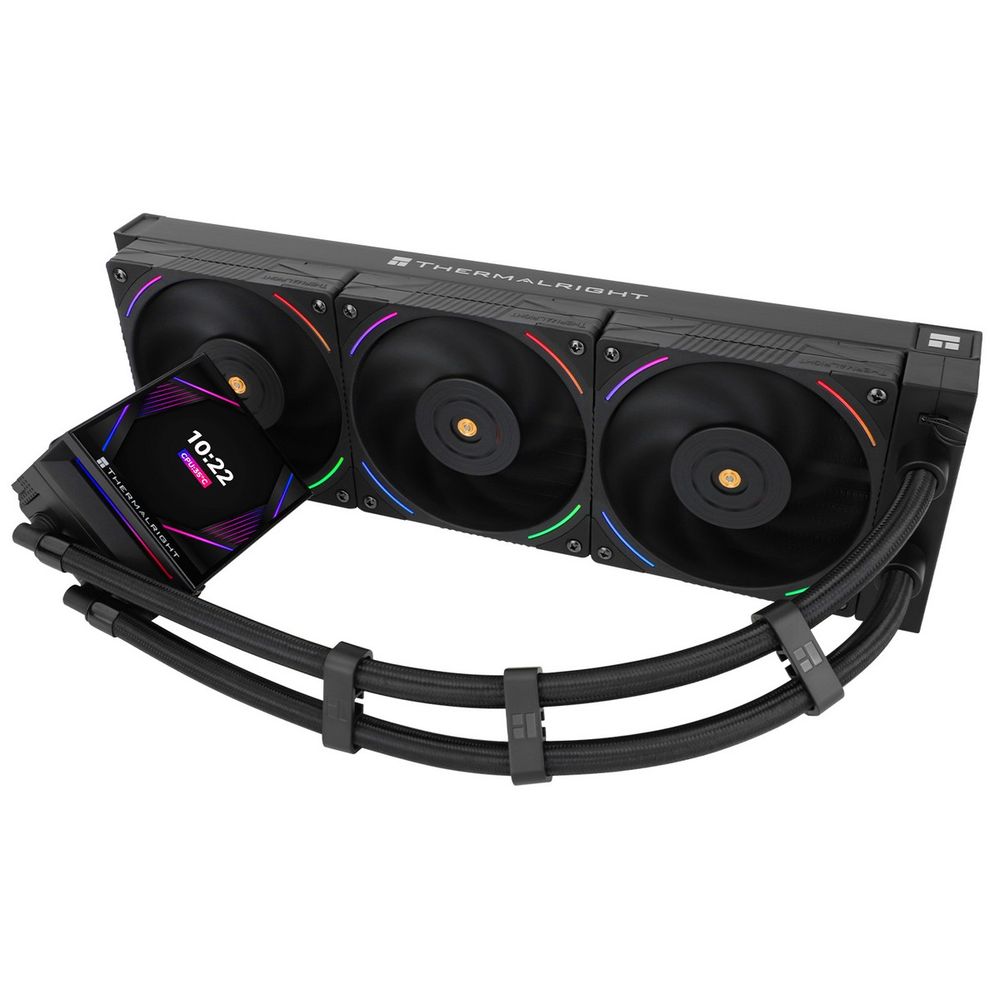 Жидкостная система охлаждения Thermalright Cooler Hyper Vision 360 Argb Black/ Display/ all Intel/AMD — изображение 3