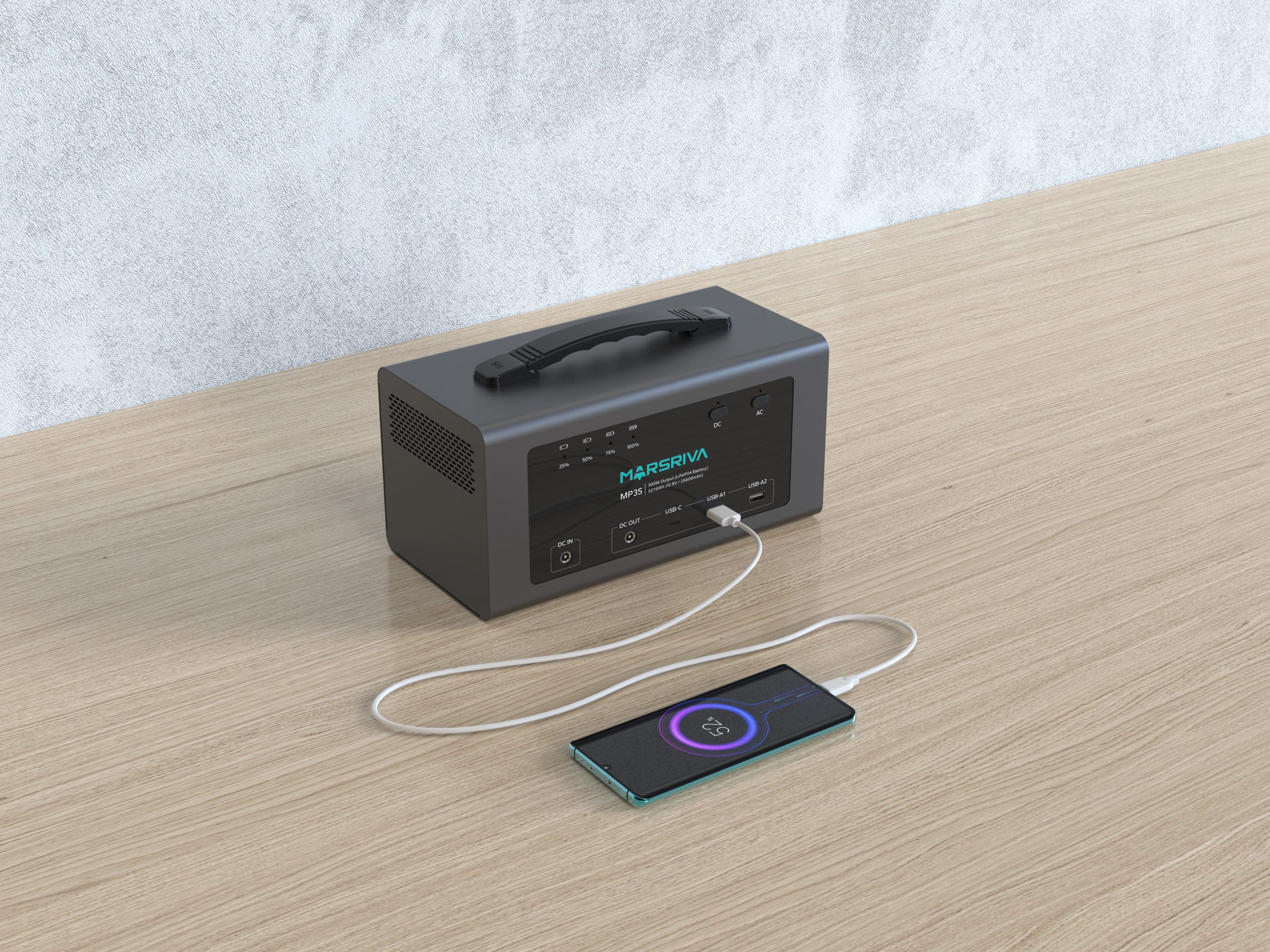 MP3S — Портативная электростанция, 300Вт, 268.8Вт*ч, LifePO4, MARSRIVA — изображение 6