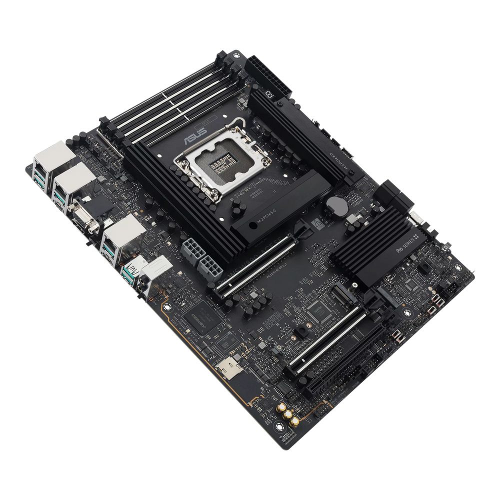 Материнская плата ASUS PRO WS W880-ACE SE LGA 1851 ATX 4xDDR5 3xPCIEx16 4xM.2 Thunderbolt USB-C HDMI VGA 2x2.5GLAN — изображение 5