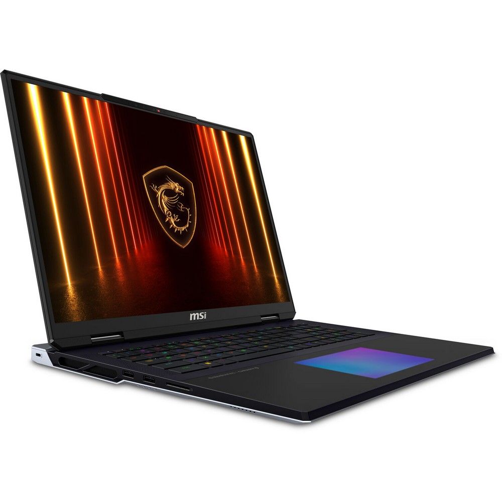 Ноутбук MSI Titan 18 HX AI A2XWJG-206RU Intel Core Ultra 9 285HX/64Gb (2*32 D5)/SSD4Tb/RTX5090 24Gb (175W)/18"/IPS/MiniLED/WQUXGA/3840x2400/120Hz/Win11/RJ-45/Black/3.6kg — изображение 6