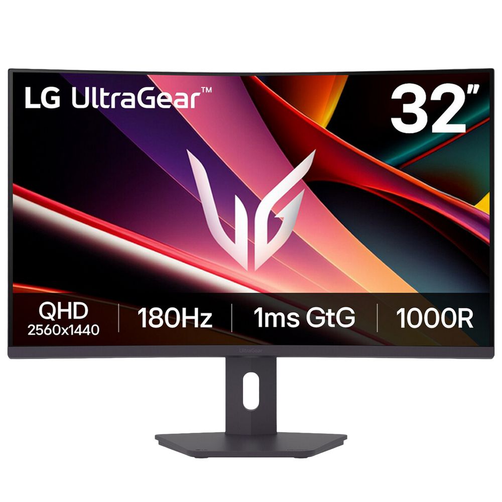 Монитор 31.5" LG 32G600A-B Curved VA, 2560x1440, 180Hz, 1ms, 300сd/m, 3000:1, HDR10 | 2xHDMI(2.0), DP(1.4) | HAS, Swivel, ExPSU, Vesa 100, Black