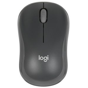 Мышь Logitech M186 черный/серый оптическая (1000dpi) беспроводная USB2.0 для ноутбука (2but)