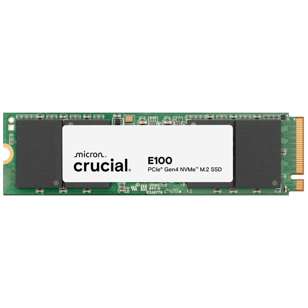 Твердотельный накопитель SSD Crucial E100 1TB PCIe 4.0 x4 M.2 SSD CT1000E100SSD8 3D NAND TLC