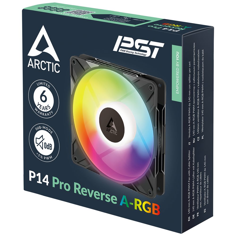 Вентилятор корпусной ARCTIC P14 Pro Reverse A-RGB 3 штуки (ACFAN00327A) — изображение 8