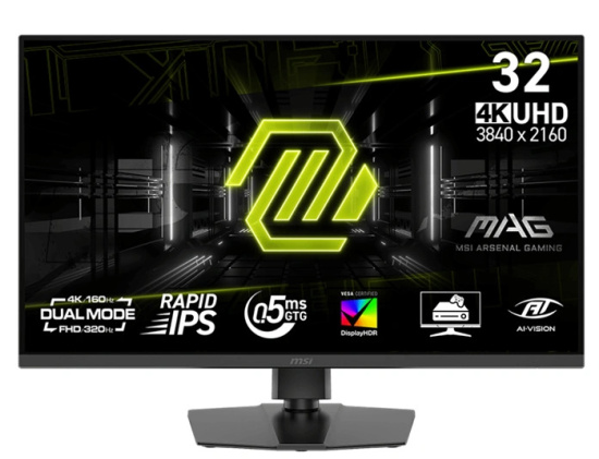 Монитор MSI 31,5" MAG 322URDF E16, 16:9, IPS, UHD, 0,5ms, 400cd, 160Hz, HDMI, DP, USB, HAS — изображение 3