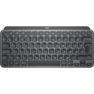 Клавиатура беспроводная Logitech MX Keys Mini Graphite |920-010501| Компактная, черная, Bluetooth LE/Logi Bolt, автоматическая подсветка, встроенная батарея, Type-C коннектор, кабель Type-C - Type-A в комплекте