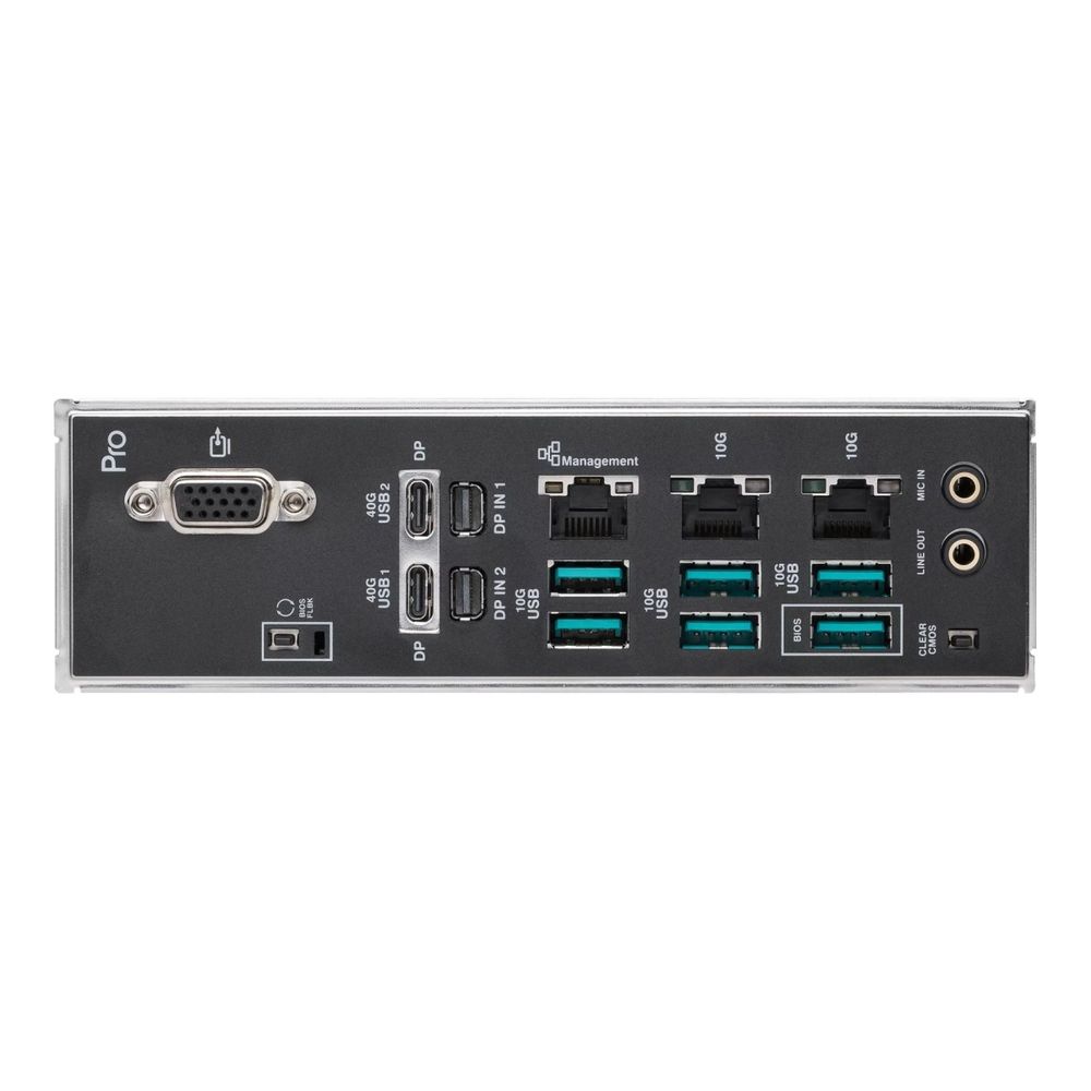Материнская плата ASUS PRO WS W890E-SAGE SE LGA4710-2 EEB 8xDDR5 7xPCIEx16 4xM.2 2xUSB-C 2xmini DP 2x10GLAN — изображение 5