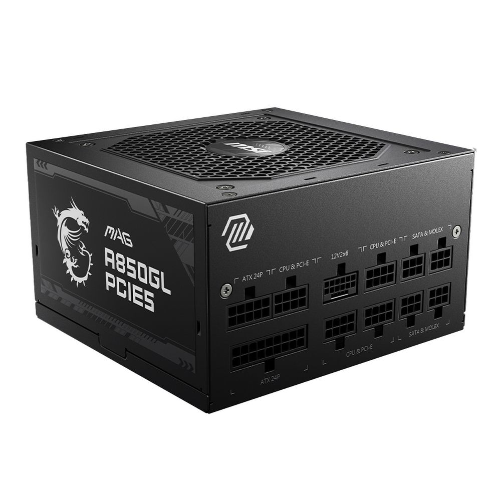 Блок питания MSI MAG A850GL PCIE5 , 850W, 80+ Gold, полностью модульный, ATX 3.1, PCIE5.1 — изображение 5