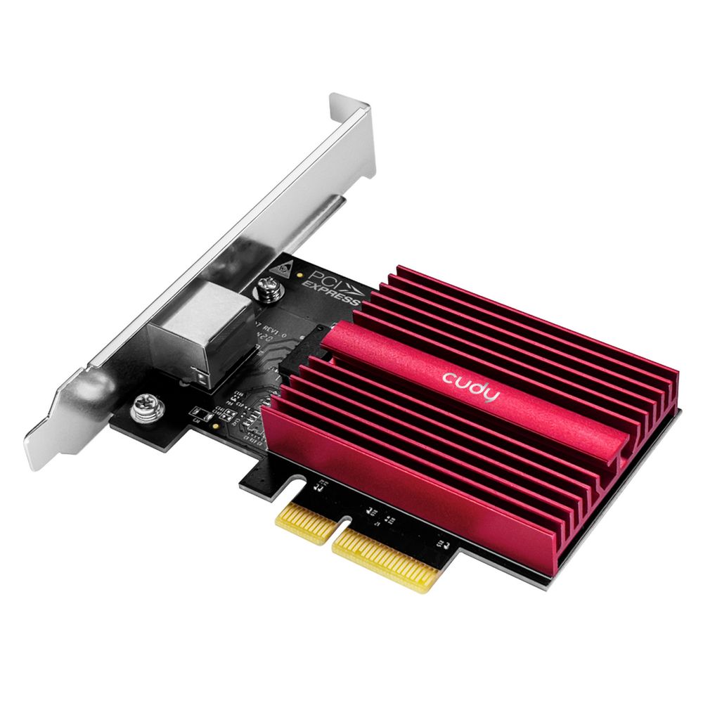 Адаптер беспроводной связи (Wi-Fi) CUDY 10G PCI Express Adapter Marvell AQC113 10Gbps PCI Express Adapter, Marvell AQC113R, 10G/5G/2.5G/1000M/100M/10M Auto Adaptive, PCI express 3.0 x4,Wake-On-LAN,Flow Control, 8 traffic classes, Data Center Bridging,Jumbo Frames (up to 16 Kbytes), Dual Bracket, Windows, Linux, NAS