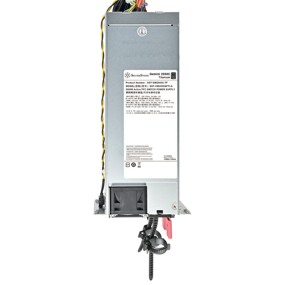 Блок питания серверный Silverstone SST-GM2000C-TF 2U CRPS Titanium 2000W+2000W, HS, PMBus 1.2, 82мм (Ш) x 101.5мм (В) x 210мм (Г), — изображение 7