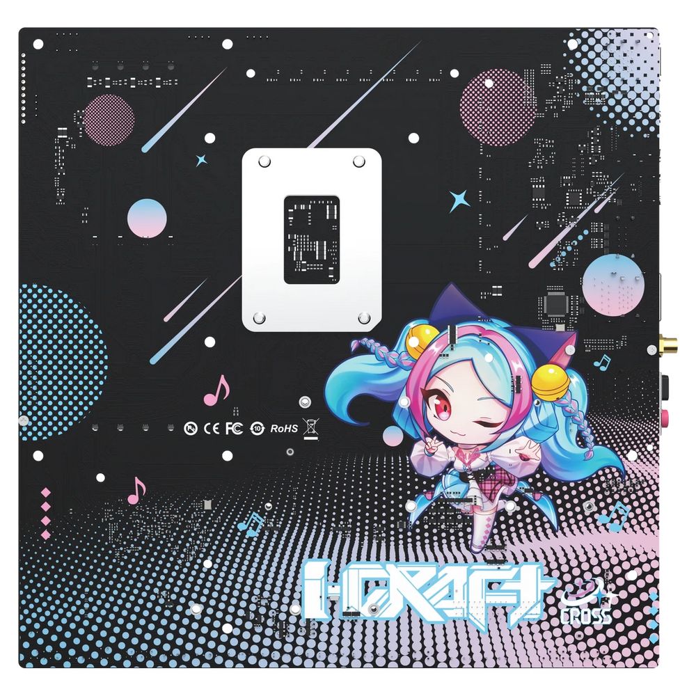 Материнская плата Maxsun MS-iCraft B860M CROSS PRO B860, LGA1851, 4*DDR5, 1*PCIEx16, 1*PCIEx4, 3*M.2, 1*TypeC, 8*USB3.2Gen2, 2*USB3.2Gen1, 3*USB2.0, 4*SATA3.0, 5G, Type-C(DP), DP, HDMI, M-ATX, RTL — изображение 4