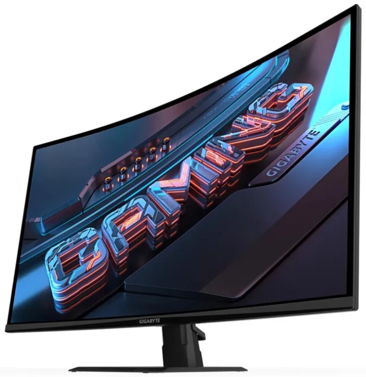 Монитор GIGABYTE 31,5" GS32QCA 1500R, 16:9, VA, UWQHD, 1ms, 450cd, 200Hz, HDMI, DP, SPK, HAS — изображение 3