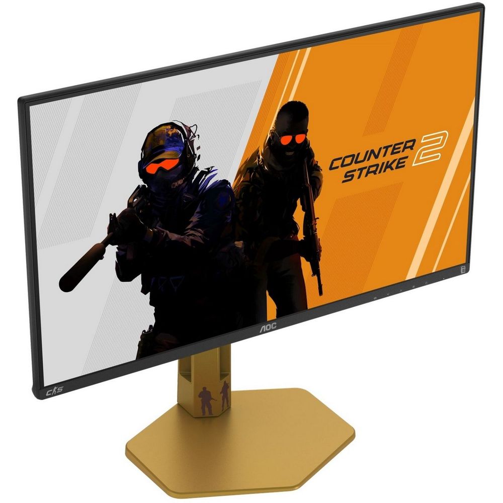 Монитор 24.5" AOC CS25G IPS (Fast IPS), 1920x1080, 300Hz, 1ms, 400сd/m, 1000:1, 2xHDMI(2.0), DP(1.4), Pivot, InPSU,, Vesa 100, Black/Orange — изображение 8