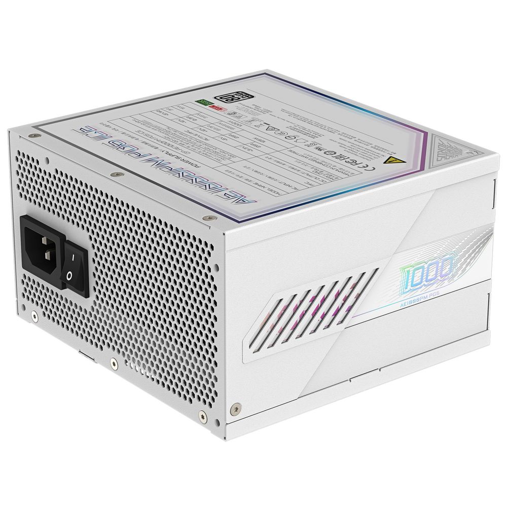 Блок питания ПК Gigabyte AE1000PM PG5 ICE 1000W, 80Plus, Platinum, Полностью модульный, PCIe Gen 5.1, ATX 3.0 compatible. 28200-AE85W-1EUR — изображение 8