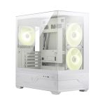 Корпус для ПК MSI MAG PANO M110R WHITE , Micro-ATX, 1xUSB 3.2 Gen 1, 1xUSB 3.2 Gen2x2 Type-C, 2x140mm, ARGB Reverse Blade Fan, 1x120mm ARGB Fan, ARGB+PWM Control Board, TG