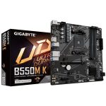 Материнская плата Gigabyte B550M K, Socket AM4, AMD B550, 4xDDR4-3200, HDMI+DP, 1xPCI-Ex16, 1xPCI-Ex1, 4xSATA3(RAID 0/1/10), 2xM.2, 8 Ch Audio, GLan, (4+2)xUSB2.0, (4+2)xUSB3.2, 1xPS/2, mATX, RTL {10}