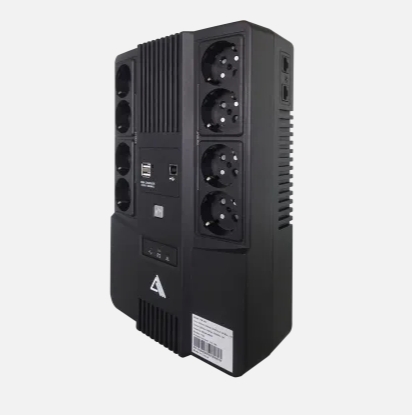 VL-LTM-1000 — ИБП. Л-И. 1000ВА/600Вт. Вход:220В. AVR:162-290В. Вых.:220В±10%. 50/60±1Гц. АКБ 1*12В/10Ач. Вых.разъёмы:4*Schuko CEE7/4+4*Schuko CEE7/4(без бат. поддержки)+2*USB(A). Светодиодная индикация. Напольный.