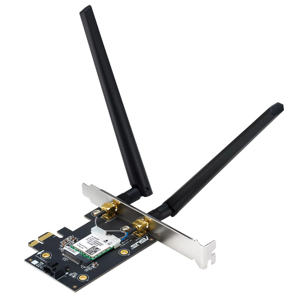 Сетевой адаптер ASUS PCE-BE6500 WiFi 7 Bluetooth 5.4 2882+2882+688Mbps 6GHz/5GHz/2.4GHz Адаптер беспроводной связи (Wi-Fi) — изображение 4