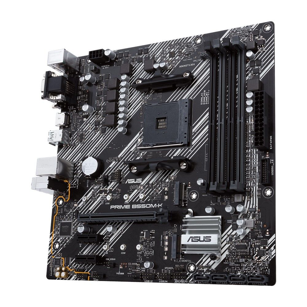 Материнская плата ASUS PRIME B550M-K AM4 mATX 4xDDR4 PCIEx16 2xPCIEx1 M.2 HDMI DVI VGA GLAN AM4 microATX 4xDDR4 PCIEx16 2xPCIEx1 2xM.2 VGA DVI HDMI GLAN RTL {10} — изображение 5