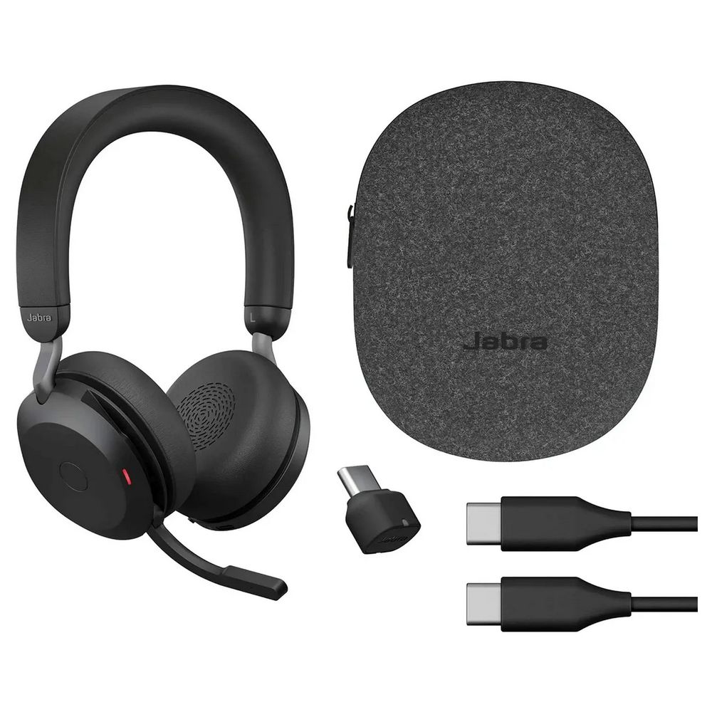 Беспроводная гарнитура Jabra Evolve2 75,Link380c MS Stereo Black (PN:27599-999-899) — изображение 3