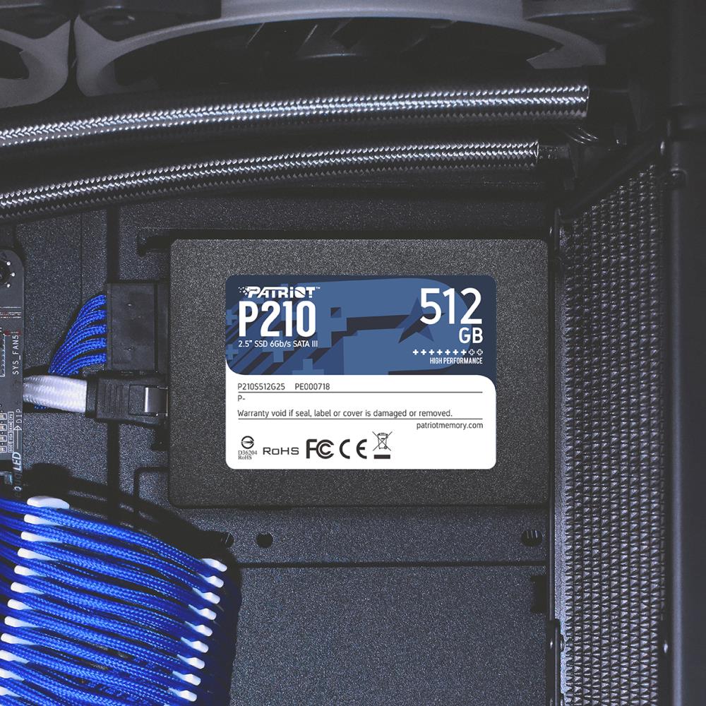 Накопитель SSD SATA 2.5" 512GB P210 P210S512G25 PATRIOT — изображение 3