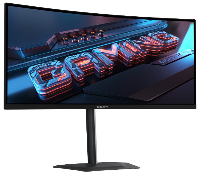 Монитор GIGABYTE 34" G34WQC2 1500R, 16:9, VA, UWQHD, 1ms, 450cd, 200Hz, HDMI, DP, SPK, HAS — изображение 3
