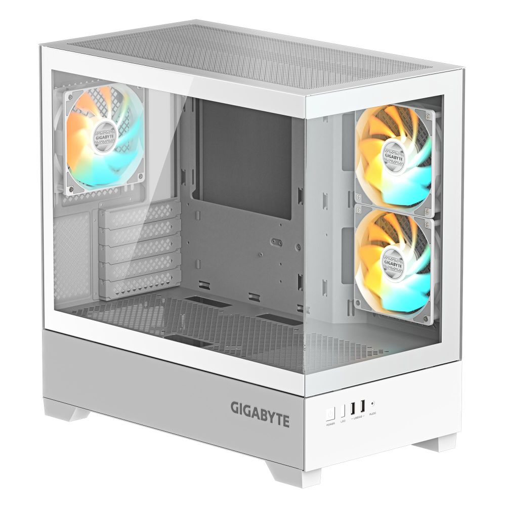 Корпус для ПК Gigabyte C201 Panoramic Ice, MidTower, mATX — изображение 2