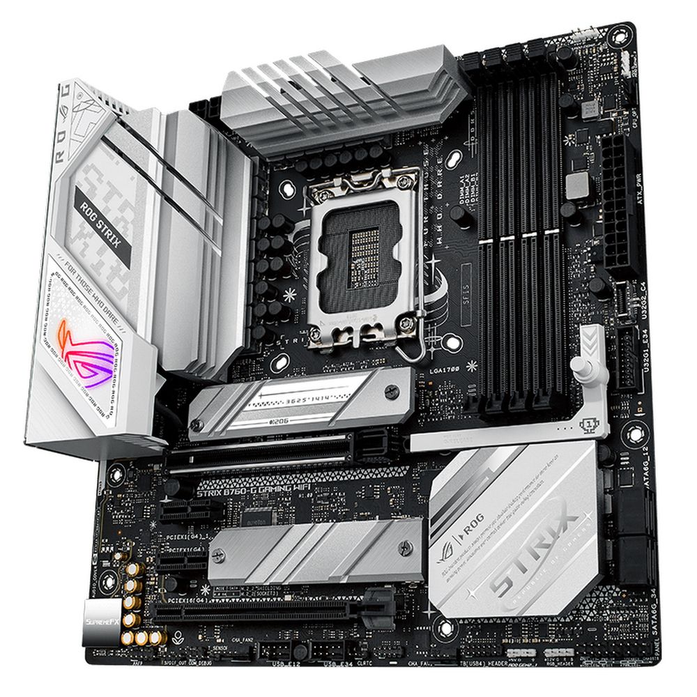 Материнская плата ASUS ROG STRIX B760-G GAMING WIFI LGA1700 mATX 4xDDR5 2xPCIEx16 2xPCIEx1 2xM.2 2хUSB-C DP HDMI 2.5GLAN Wi-Fi 6Е — изображение 4