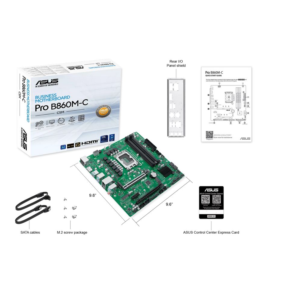 Материнская плата ASUS PRO B860M-C-CSM LGA1851 mATX 4xDDR5 2xPCIEx16 PCIEx1 USB-C 2xDP HDMI 2xM.2 GLAN — изображение 7