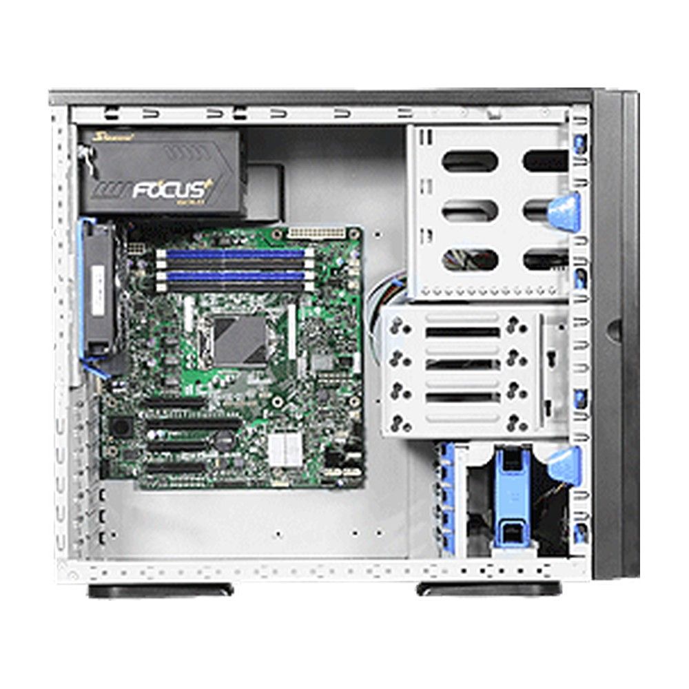 Корпус Chenbro SR20966H04*14649 Chassis. w/o HDD Cage, USB3.0, Rackable,1x SR20966 Front Bezel, Silver/Black,1x 120mm Fan, PWM, T25, Two Ball Bearing, L650mm, 2600RPM with finger guard, Rear(AVC),1x 120mm Fan Holder, Blue,1x Metal Key Lock (on rear panel) (796173) — изображение 3