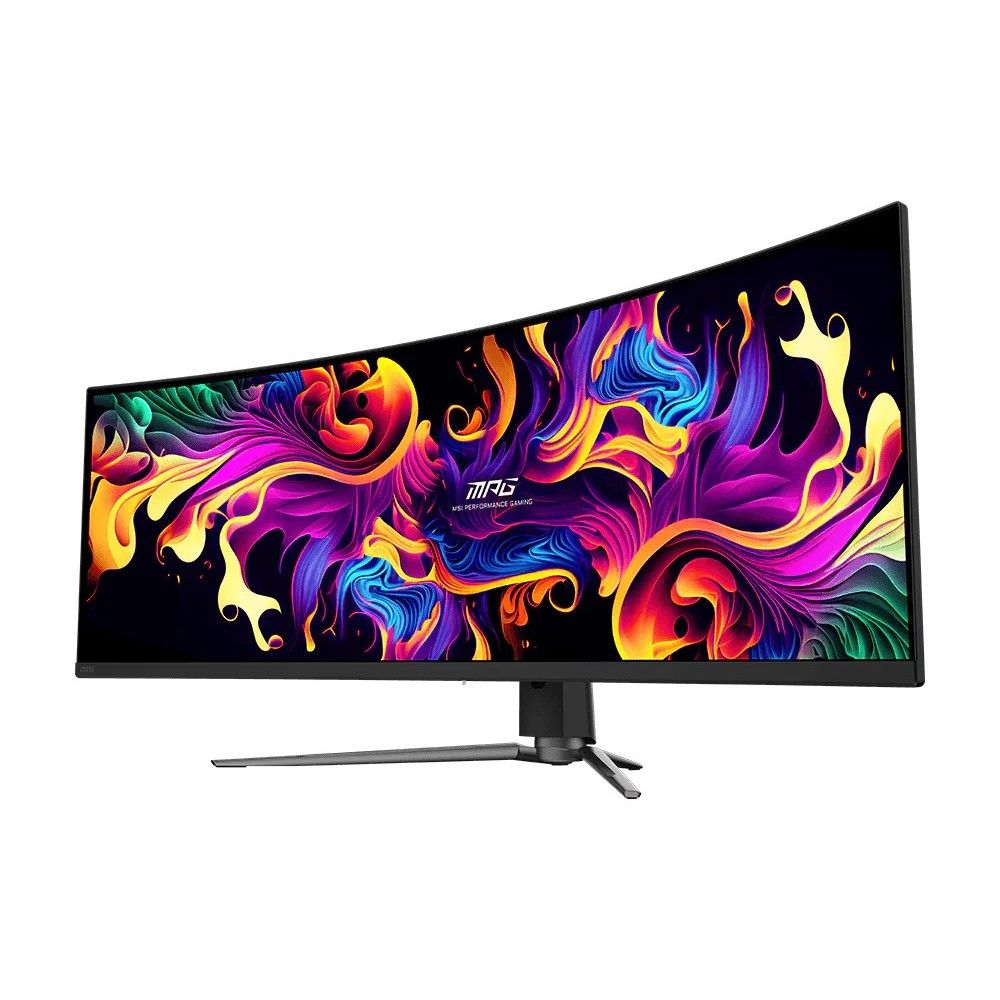 Монитор 49" MSI MPG 491CQP QD-OLED Curved QD-OLED, 5120x1440, 144Hz, 0,03ms, 250сd/m, 1500000:1, HDR | 2xHDMI(2.1), DP(1.4a), Type-C(PD-90W), 2xUSB2.0 | HAS, Swivel, InPSU, Vesa 100, Black — изображение 2