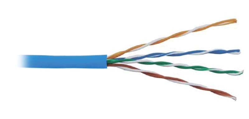Кабель Суприм U/UTP, 4 пары, Кат.5e (Класс D), 100 МГц, AWG 24, внутренний, LSZH нг(A)-HF, цвет оранжевый, коробка 305 м