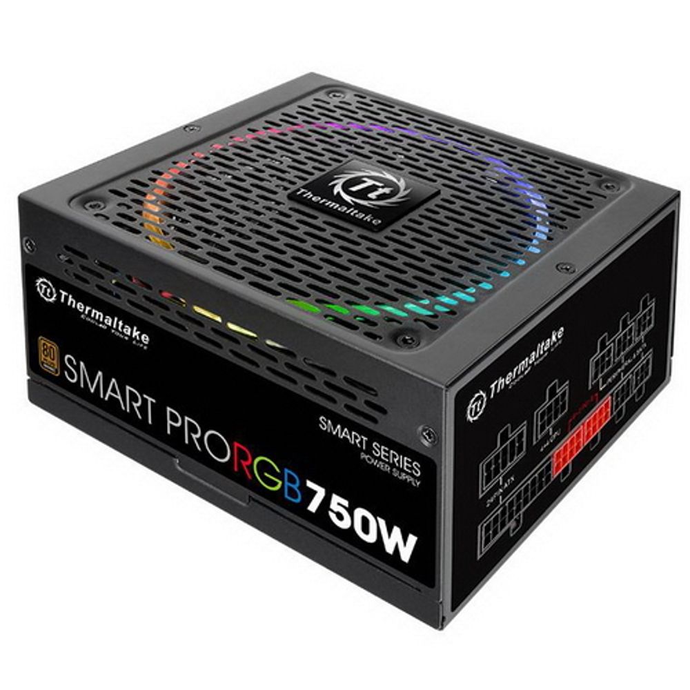 Блок питания Thermaltake Smart Pro RGB 750 SPR-750AH3FSB-R (PS-SPR-0750FPCBEU-R) 750W, 80 Plus Bronze, полностью модульный — изображение 3