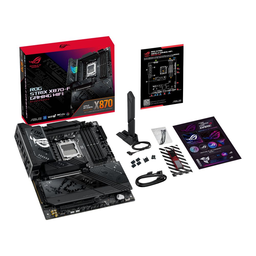 Материнская плата ASUS ROG STRIX X870-F GAMING WIFI AM5 ATX 4xDDR5 2xPCIEx16 4xM.2 3xUSB-C DP HDMI 2.5GLAN Wi-Fi 7 — изображение 12