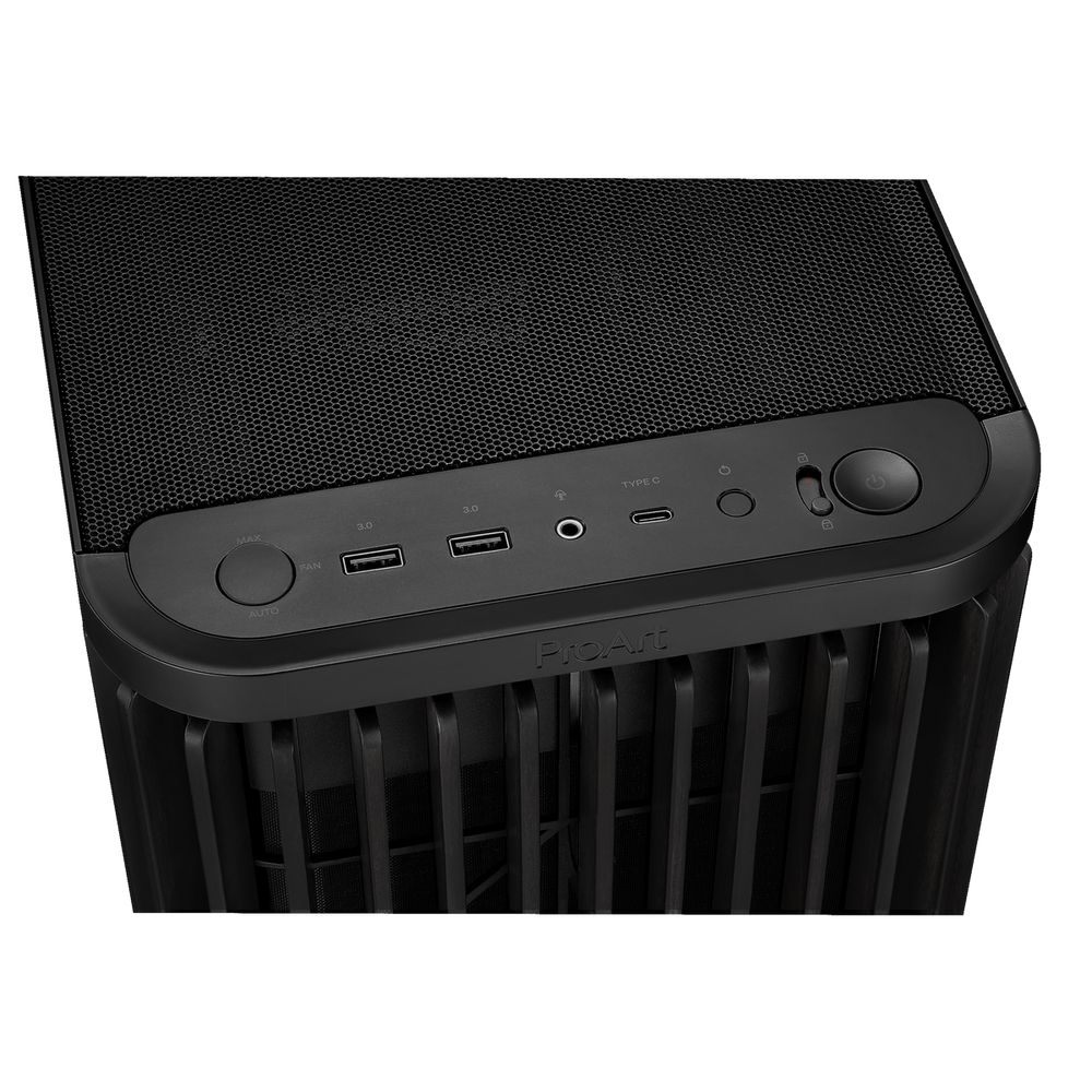 Корпус для ПК ASUS PROART PA401 WOOD MESH PWM BLACK — изображение 6