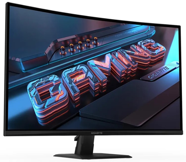 Монитор GIGABYTE 31,5" GS32QCA 1500R, 16:9, VA, UWQHD, 1ms, 450cd, 200Hz, HDMI, DP, SPK, HAS — изображение 2