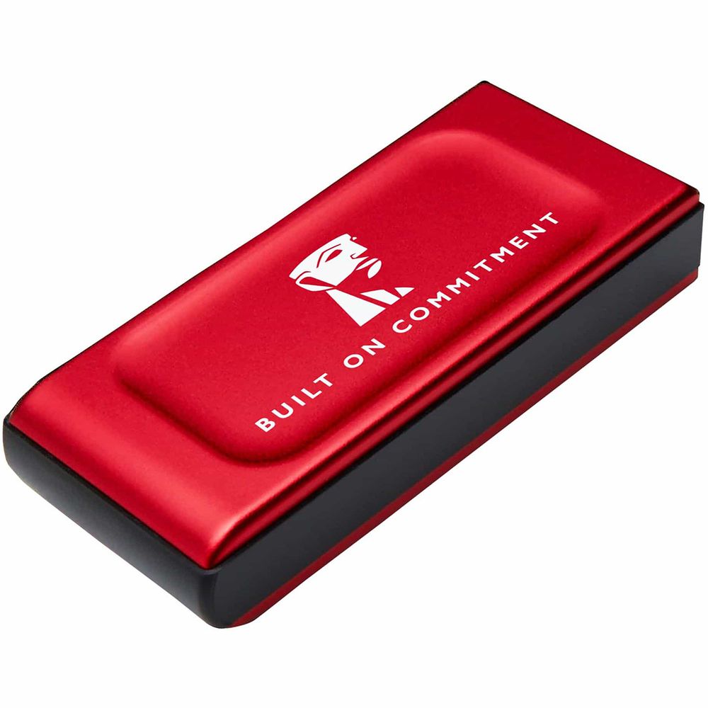 Твердотельный накопитель SSD Kingston External SSD XS1000, 2000GB, Type-C/A, USB 3.2 Gen 2, R/W 1050/1000MB/s, 70x33x14mm, 29g., Red — изображение 2