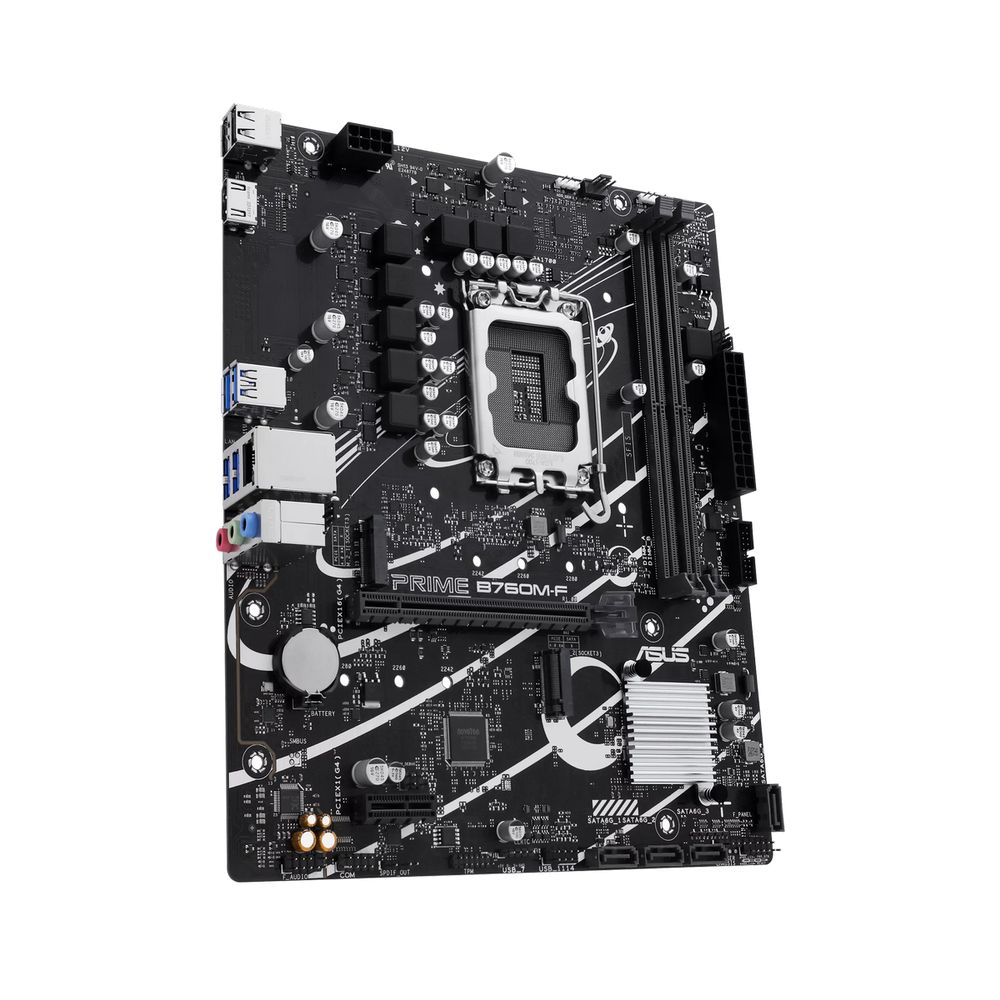 Материнская плата ASUS PRIME B760M-F LGA1700 mATX 2xDDR5 PCIEx16 PCIEx1 2xM.2 HDMI GLAN — изображение 4