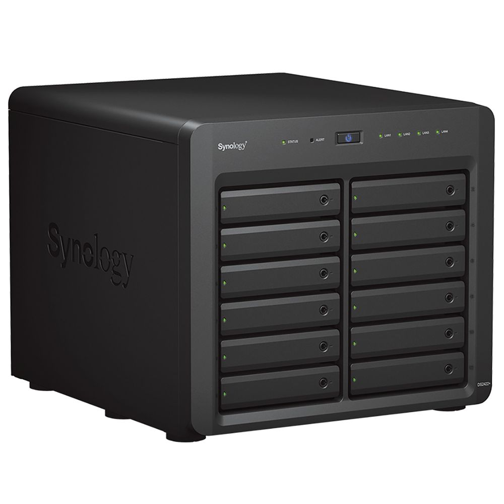 Платформа СХД Synology DS2422+ 12 Bay (Max.24, DX1222) 4xGLAN 4GB (Max.32GB) DDR4 2xUSB — изображение 2